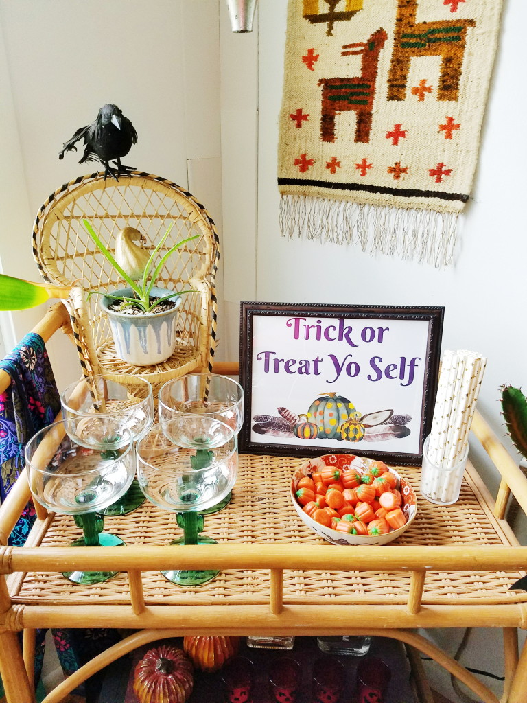 Free halloween printable trick or treat yo self