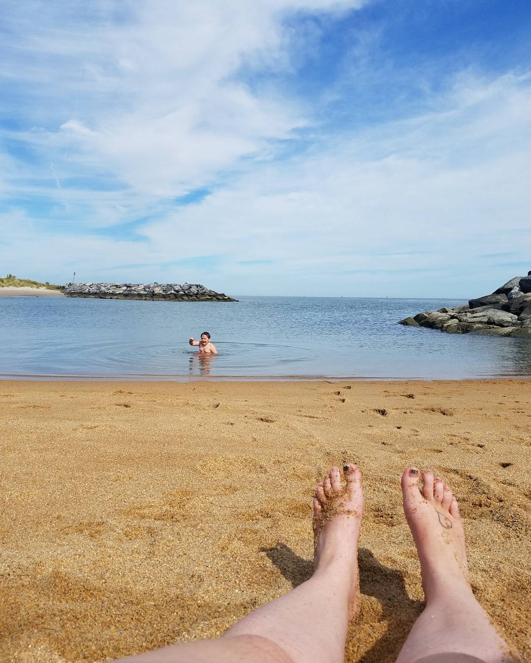 From a beach trip earlier this month.