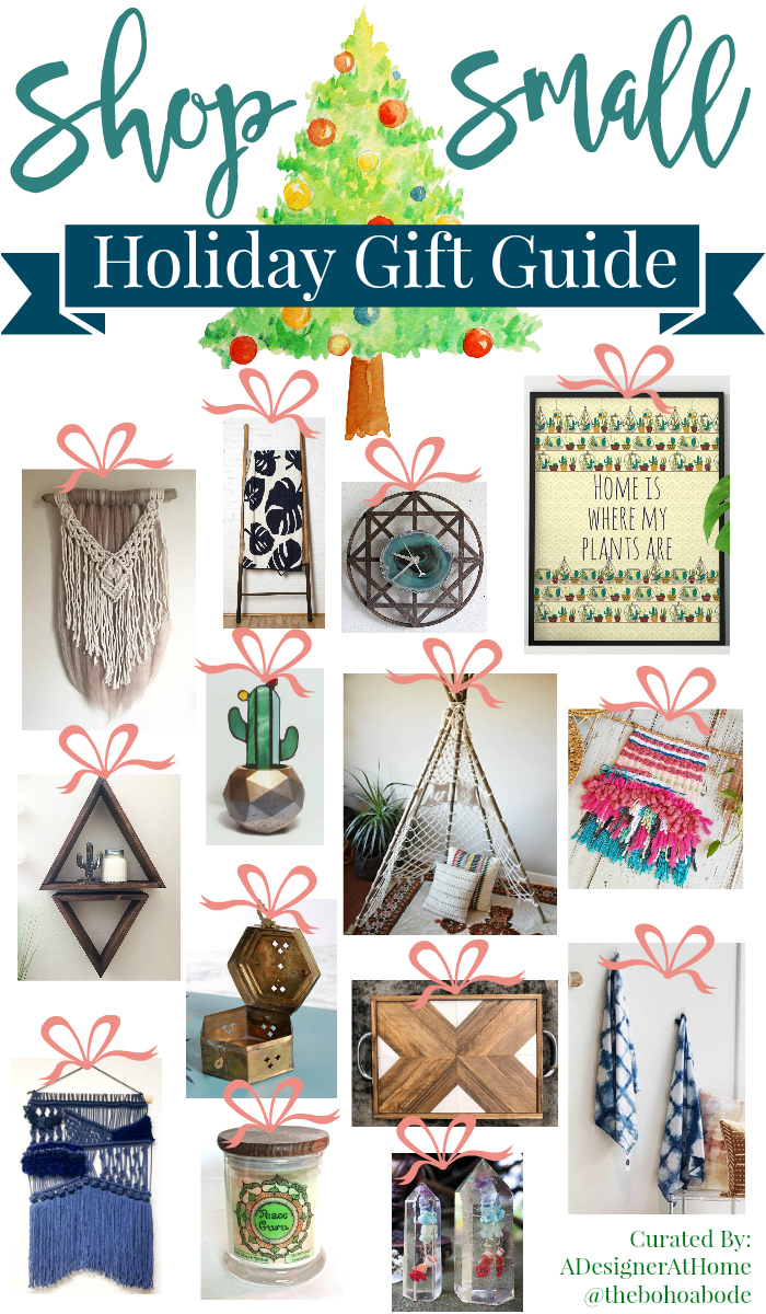 Shop Small Business Holiday Gift Buying Guide Whimsical gifts for the boho, eclectic, handmade home