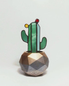 Cacti in Concrete Pot - Yaba Decor