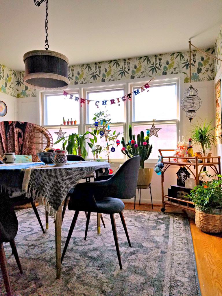 Bohemian Christmas Decorated Home Tour