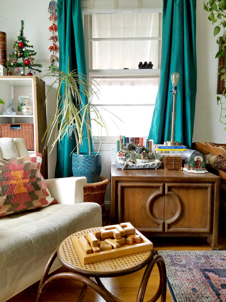 Bohemian Christmas decorated Home