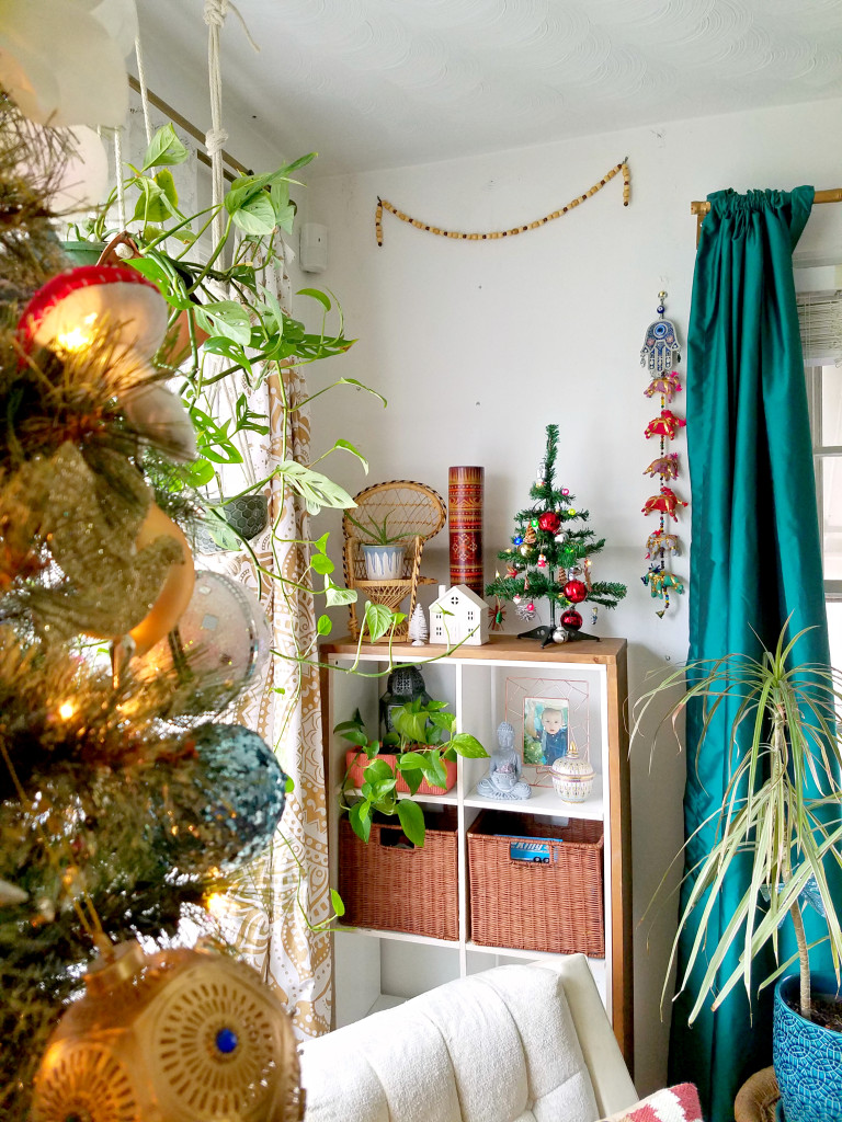 Bohemian Christmas Decorated Home