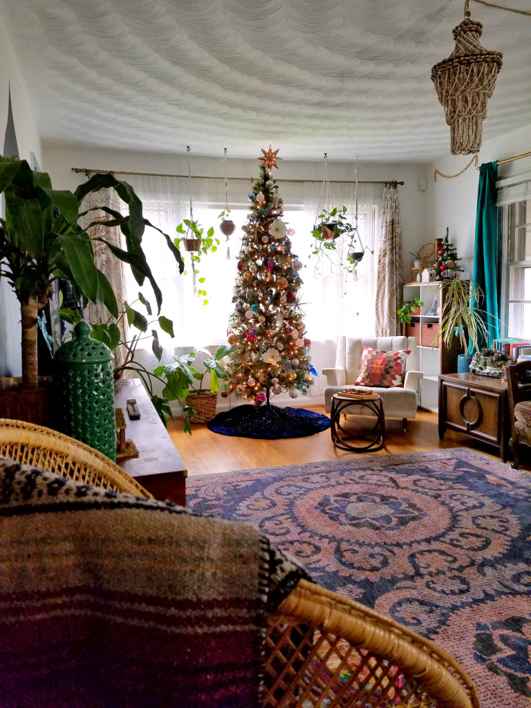 Bohemian Christmas Decorated Home Tour