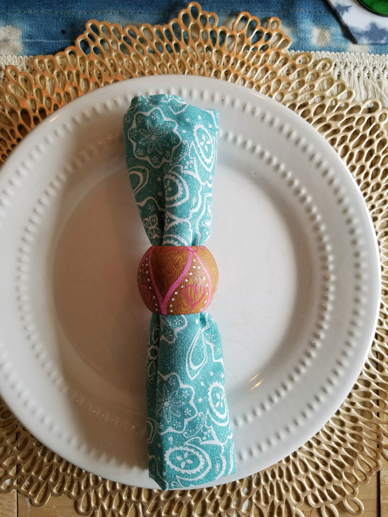 Henna Inspired Valentine's day themed napkin rings.