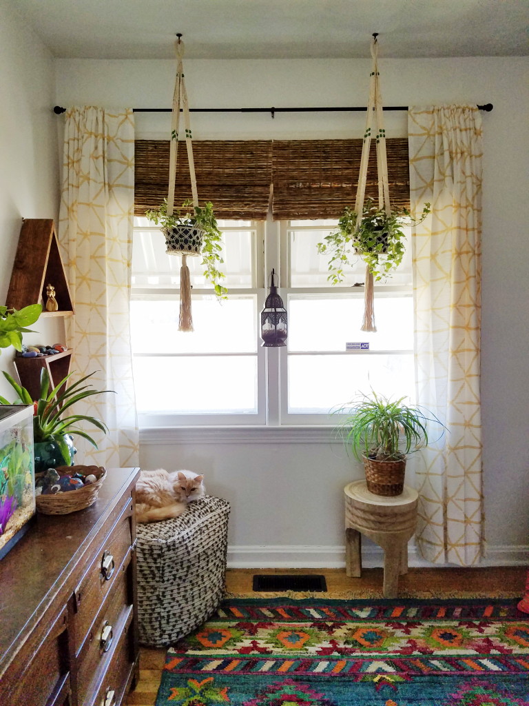 Colorful Boho Kid's Room with Bunkbed and live plants via @thebohoabode at ADesignerAtHome.com