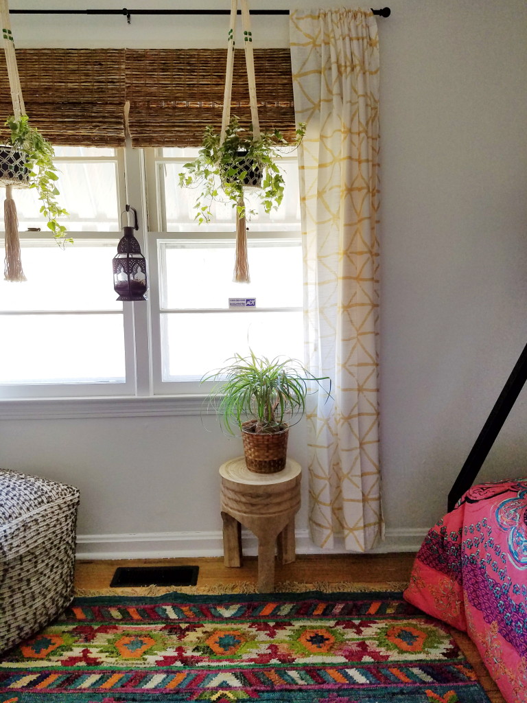 Colorful Boho Kid's Room with Bunkbed and live plants via @thebohoabode at ADesignerAtHome.com