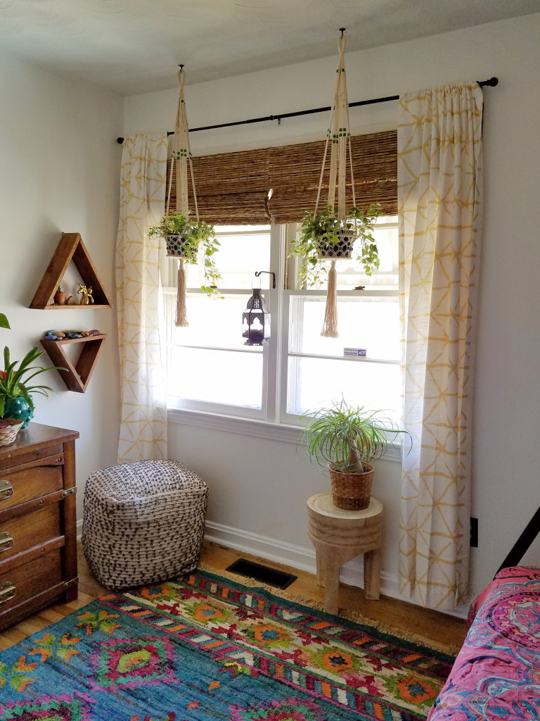 Colorful Boho Kid's Room with Bunkbed and live plants via @thebohoabode at ADesignerAtHome.com