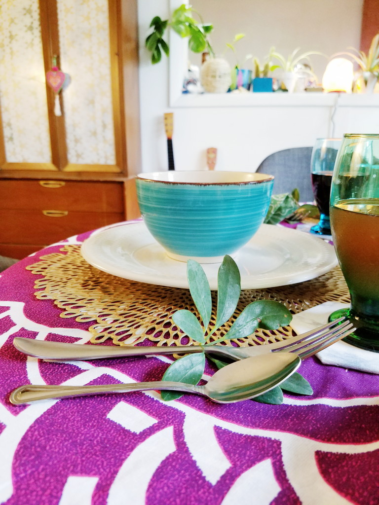 Botanical boho tablescape