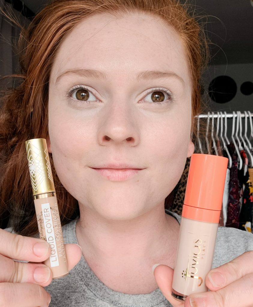 Pale skin concealer comparison - Juvias Place and Pacifica