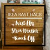 IKEA RAST Hack to a West Elm Stria Dresser KNOCK OFF