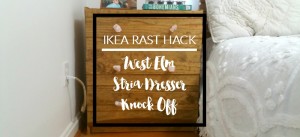 IKEA RAST Hack to a West Elm Stria Dresser KNOCK OFF