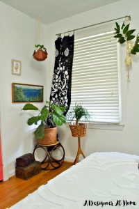 Bohemian Master Bedroom in a Small Home- Room Reveal (lots on DIY and vintage finds!)