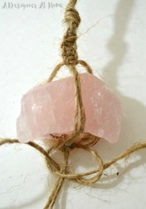 Boho Macrame Hanging Vases with Braided quartz tail