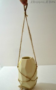 Boho Macrame Hanging Vases with Braided quartz tail