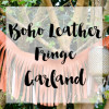 leather fringe banner garland boho rustic eclectic party wedding dining