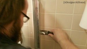How to remove sliding shower doors without damaging tile