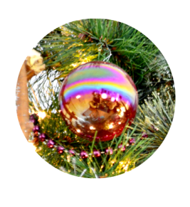vintage swirl ornament