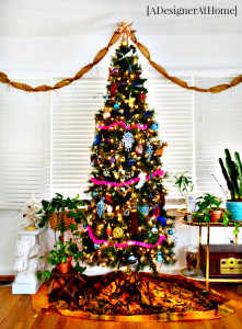 colorful, whimsical, bohemian Christmas Tree