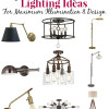 Mix and Match lighting, to maximize the illumination in a space and for better design. here are some sample combinations