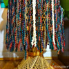multi colored rasta inspired yarn skirt