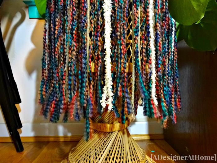 multi colored rasta inspired yarn skirt