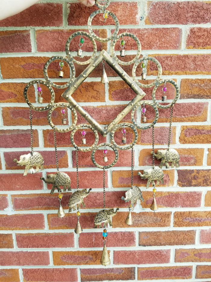 Metal WIndchime for front yard positive vibes feng shui