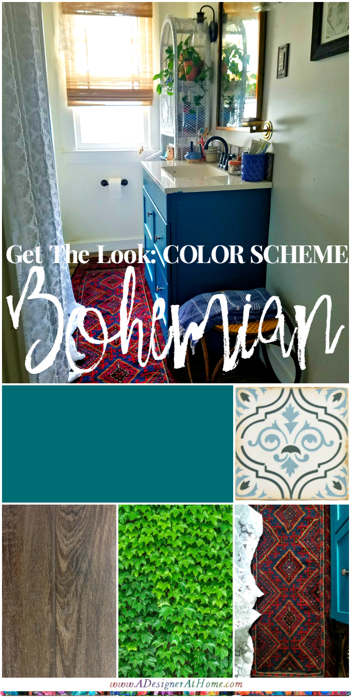 Get The Look Bohemian Bathroom Teals And Reds And Plants For Any Room