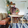 Fall cozy bohemian dining room nook