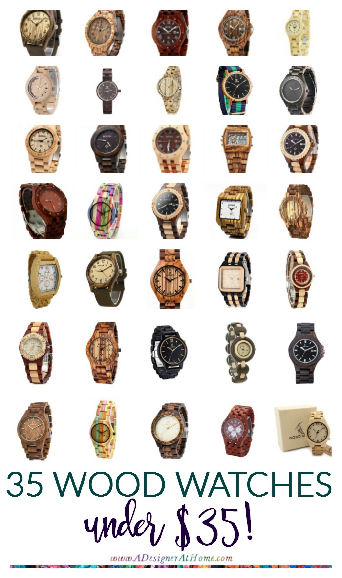 35 WOOD WATCHES - EVERY WOOD TONE, Men's and Women's Styles