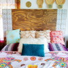 The Global Styler: Moroccan Tile inlaid headboard DIY created by @adesignerathome