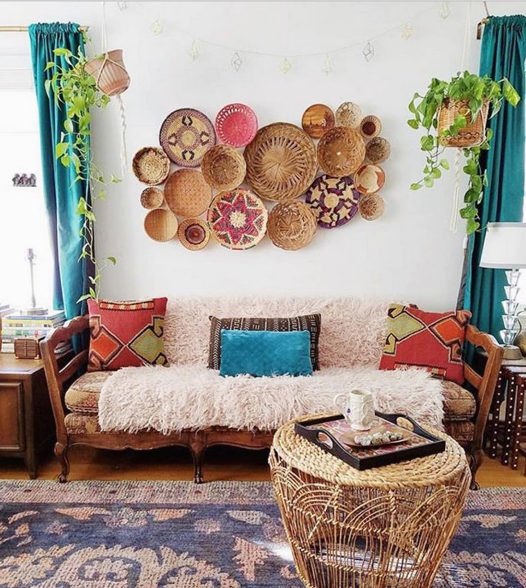 Sustainably Furnish A Home- A vintage sofa's new boho life