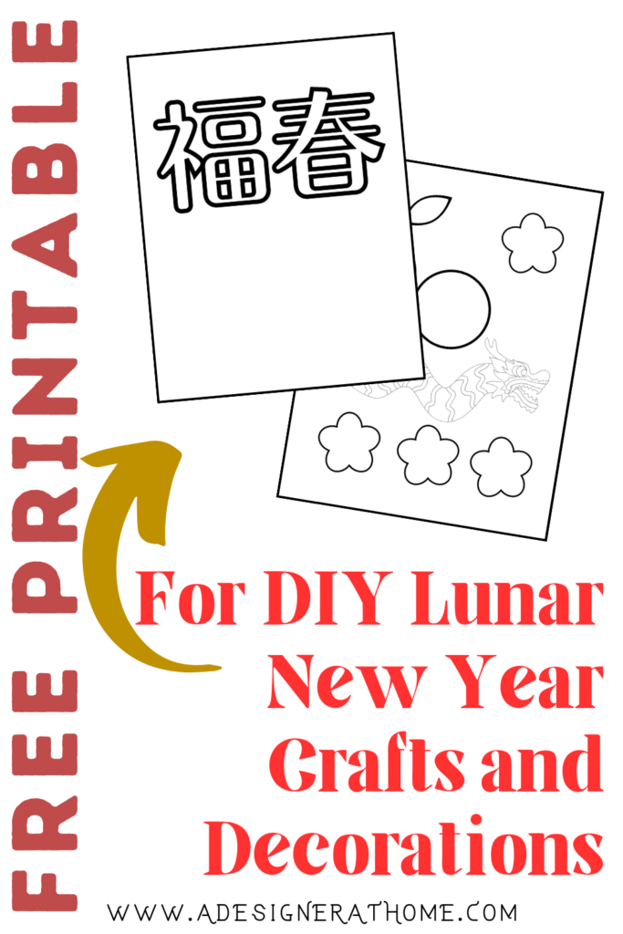 Free Printable for DIY Lunar New Year Decorations and Crafts